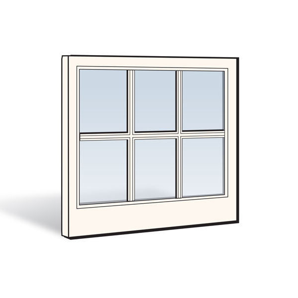 Andersen 244DH3060 200 Series Double Hung Lower Sash with White Exterior and Natural Pine Interior with Low-E High Performance Glass and Finelight Grilles