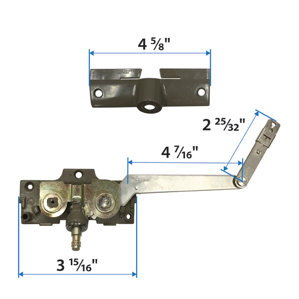 Andersen (Left Hand) Split Arm Operator (1982-1995) - Corrosion Resistant | windowpartshop.com.