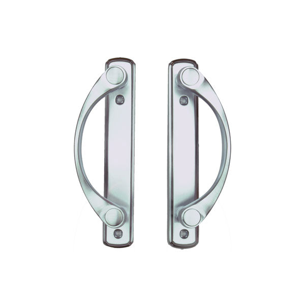 Andersen Newbury 4-Panel Gliding Door Exterior Hardware Set in Brushed Chrome (Half-Kit)