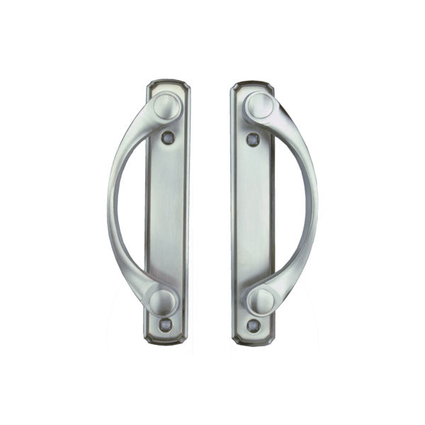 Andersen Newbury 4-Panel Gliding Door Exterior Hardware Set in Satin Nickel (Half-Kit)