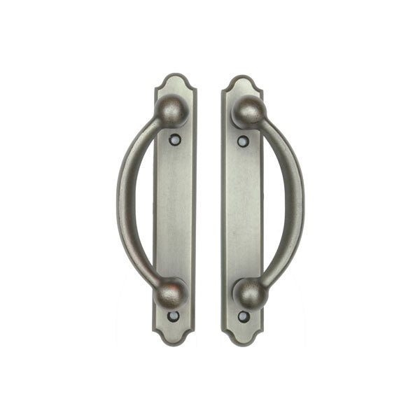 Andersen Encino 4-Panel Gliding Door Exterior Hardware Set in Distressed Nickel (Half-Kit)