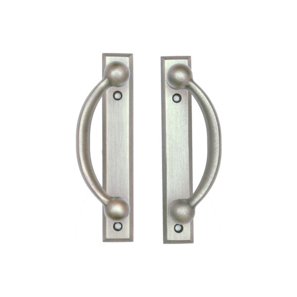 Andersen Yuma 4-Panel Gliding Door Exterior Hardware Set in Distressed Nickel (Half-Kit)