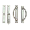 Andersen Yuma 4-Panel Gliding Door Interior Hardware Set in Distressed Nickel (Half-Kit)