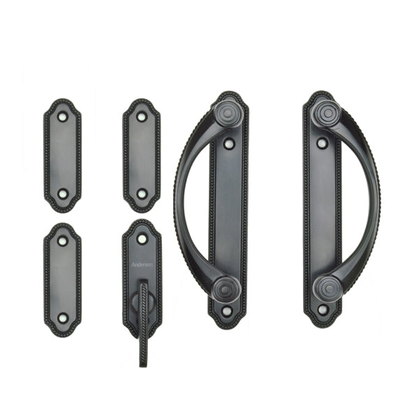 Andersen Whitmore 4-Panel Gliding Door Interior Hardware Set in Oil Rubbed Bronze (Half-Kit)