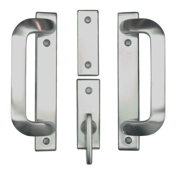 Andersen Anvers 2-Panel Gliding Door Hardware Set in Satin Nickel