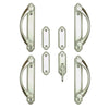 Andersen Whitmore 4-Panel Gliding Door Hardware Set in Satin Nickel