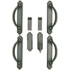 Andersen Encino 4-Panel Gliding Door Hardware Set in Distressed Bronze