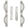 Andersen Yuma 4-Panel Gliding Door Hardware Set in Distressed Nickel