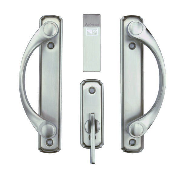 Andersen Newbury 2-Panel Gliding Door Hardware Set in Satin Nickel