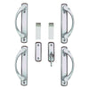 Andersen Newbury 4-Panel Gliding Door Hardware Set in Brushed Chrome