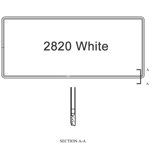 Sash Weatherstrip Size 2820 White | windowpartshop.com.