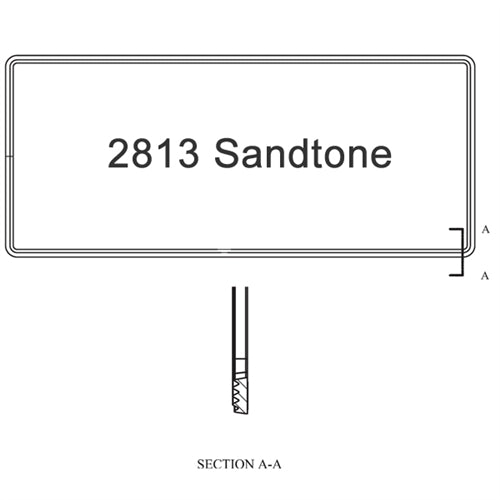 Sash Weatherstrip Size 2813 Sandtone | windowpartshop.com.