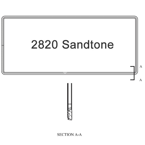 Sash Weatherstrip Size 2820 Sandtone | windowpartshop.com.