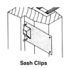 Andersen Stationary Sash Clip (2-3/8" Single Clip) with Nails | windowpartshop.com.