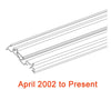 Andersen 44DH36 (Left) Side Jamb Liner in White | windowpartshop.com.