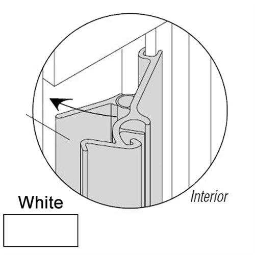 Andersen 44DH30 Lower Side Jamb in White | windowpartshop.com.