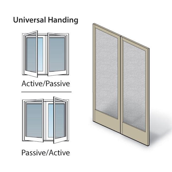 Andersen Frenchwood Hinged Patio Door Double Insect Screen Kit FWH5068 in Sandtone | windowpartshop.com.