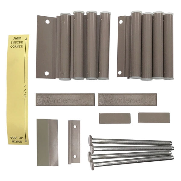 Andersen Double Door Installation Hardware Package for 68 and 611 Doors in Sandtone | windowpartshop.com.