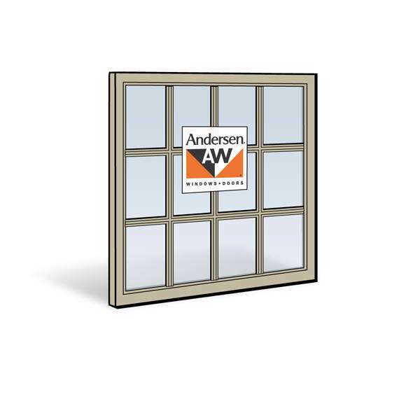 Andersen 3032 Upper Sash with Sandtone Exterior and Sandtone Interior with Dual-Pane Finelight Glass | windowpartshop.com.