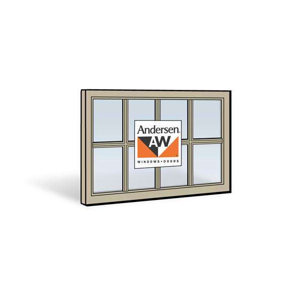 Andersen 3452 Upper Sash with Sandtone Exterior and Sandtone Interior with Dual-Pane Finelight Glass | windowpartshop.com.