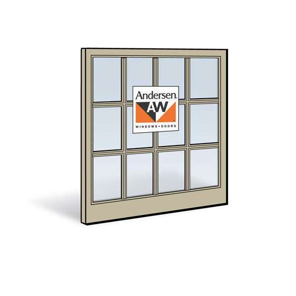 Andersen 3032 Lower Sash with Sandtone Exterior and Sandtone Interior with Dual-Pane Finelight Glass | windowpartshop.com.