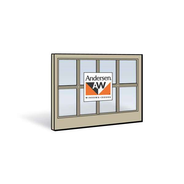 Andersen 3046 Lower Sash with Sandtone Exterior and Sandtone Interior with Dual-Pane Finelight Glass | windowpartshop.com.