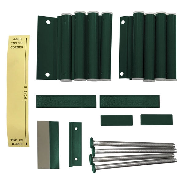 Andersen Double Door Hinged Screen Package for 68 and 611 Doors in Forest Green | windowpartshop.com.