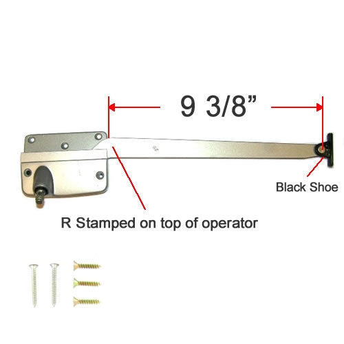 Andersen  Straight Arm Operator (Right Hand)  #7095 Amerock in Silver Satin Color (1966 to 1974) | windowpartshop.com.