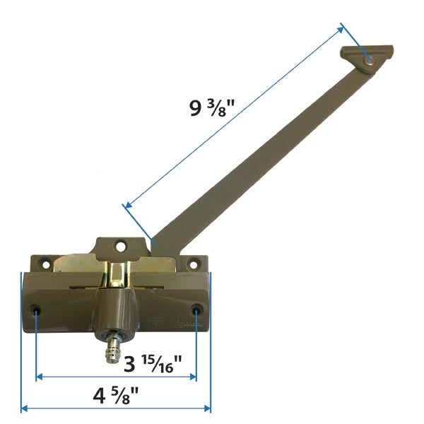 Andersen Straight Arm Operator (Right Hand) with 9-3/8 inch Arm Length (1974-1995) | windowpartshop.com.