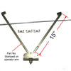 Andersen Awning Window Operator #A4-7082A (Long Arm) in Stone Color (1981-1995) | windowpartshop.com.