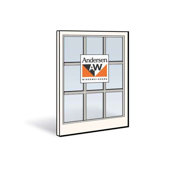 Andersen 2062 Lower Sash with White Exterior and White Interior with Dual-Pane Finelight Glass | windowpartshop.com.