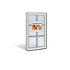 Andersen 1862 Upper Sash with White Exterior and Natural Pine Interior with Low-E4 Finelight Glass | windowpartshop.com.