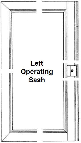 Andersen G33-L Gliding Window Operating Sash in White Color | windowpartshop.com.