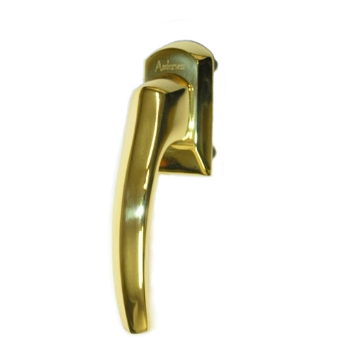 Andersen Gliding Window Handle in Bright Brass Finish | windowpartshop.com.