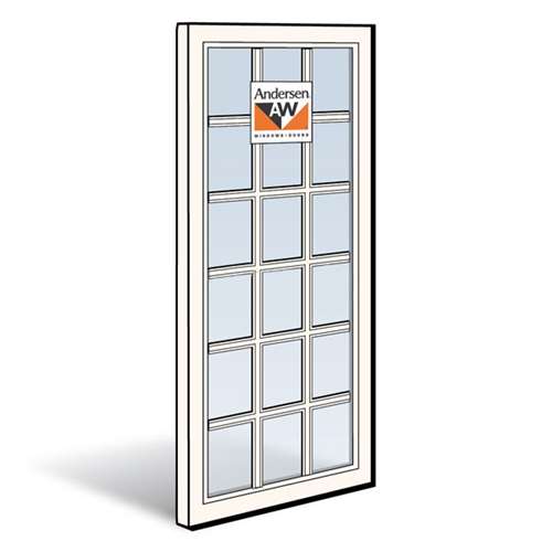 Andersen Operating Panel White Exterior with Pine Interior Low-E Finelight Glass Size 26611 | windowpartshop.com.