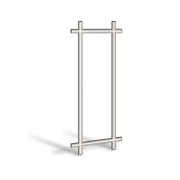 Andersen 2668 Frenchwood Gliding Door Prairie Grille 7/8" White Exterior with White Interior | windowpartshop.com.