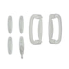 Andersen Tribeca 4-Panel Gliding Door Interior Hardware Set in White(Half-Kit) | windowpartshop.com.