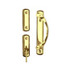 Andersen Newbury 2-Panel Gliding Door Interior Hardware Set in Bright Brass(Half-Kit) | windowpartshop.com.