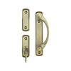 Andersen Newbury 2-Panel Gliding Door Interior Hardware Set in Antique Brass(Half-Kit) | windowpartshop.com.