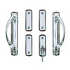 Andersen Newbury 4-Panel Gliding Door Interior Hardware Set in Chrome(Half-Kit) | windowpartshop.com.