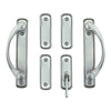 Andersen Newbury 4-Panel Gliding Door Interior Hardware Set in Satin Nickel(Half-Kit) | windowpartshop.com.