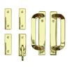 Andersen Anvers 4-Panel Gliding Door Interior Hardware Set in Bright Brass(Half-Kit) | windowpartshop.com.