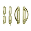 Andersen Whitmore 4-Panel Gliding Door Interior Hardware Set in Bright Brass(Half-Kit) | windowpartshop.com.