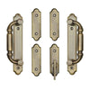 Andersen Covington 4-Panel Gliding Door Interior Hardware Set in Antique Brass(Half-Kit) | windowpartshop.com.