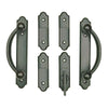 Andersen Encino 4-Panel Gliding Door Interior Hardware Set in Distressed Bronze(Half-Kit) | windowpartshop.com.