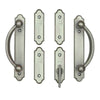 Andersen Encino 4-Panel Gliding Door Interior Hardware Set in Distressed Nickel(Half-Kit) | windowpartshop.com.