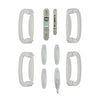 Andersen Tribeca 4-Panel Gliding Door Hardware Set in Stone | windowpartshop.com.