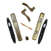 Andersen Newbury Style (Double Active) Exterior Hardware Set in Antique Brass - Half Kit | windowpartshop.com.