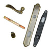 Andersen Covington Style (Single Active) Exterior Hardware Set in Antique Brass - Left Hand - Half Kit | windowpartshop.com.