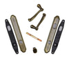 Andersen Whitmore Style (Double Active) Exterior Hardware Set in Antique Brass - Half Kit | windowpartshop.com.